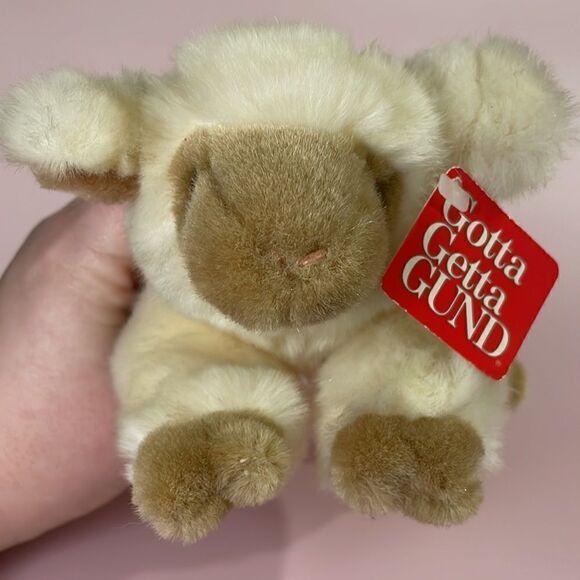 Vintage Gund Lambsalot Cream Sheep Plush with tags Easter NWT Excellent Conditi… - Picture 11 of 12